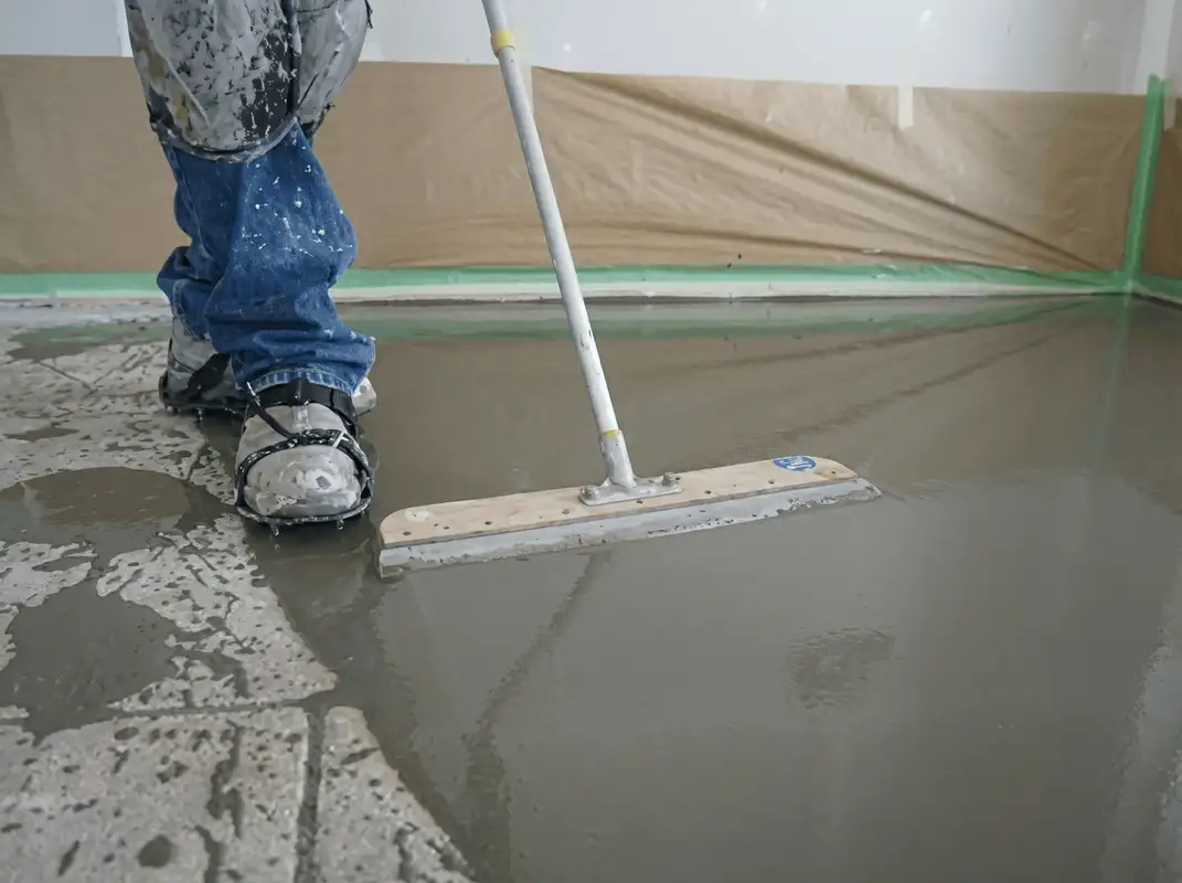 Uneven floor being professionally repaired in Shreveport, LA