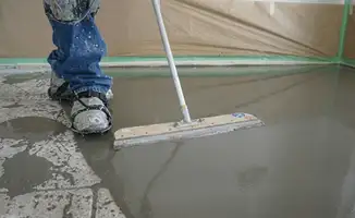 Uneven floor being professionally repaired in Shreveport, LA
